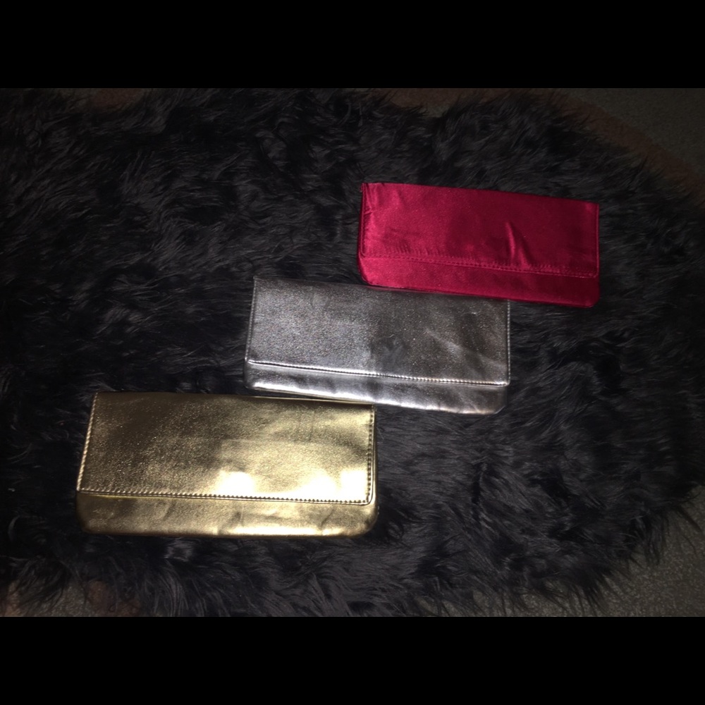3 clutch purses